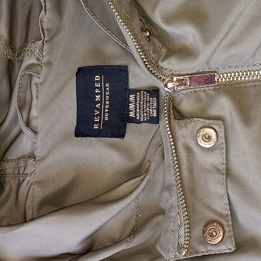 Revamped Olive Green Lightweight Cargo Jacket - Picture 5 of 9